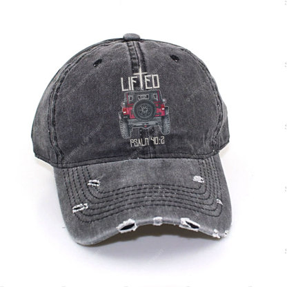 Christian "Lifted" 4x4 Truck Offroad Bible Verse Positive Vibes Jp Baseball Cap