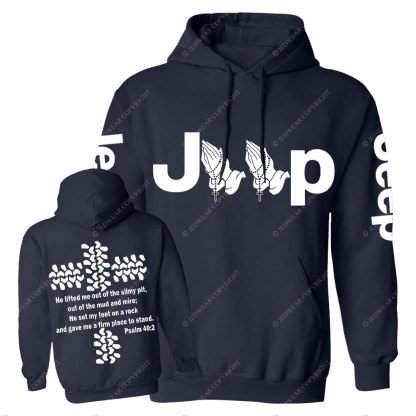 Jp Pray He Lifted Me Out Of the Slimy Pit Casual Hoodie