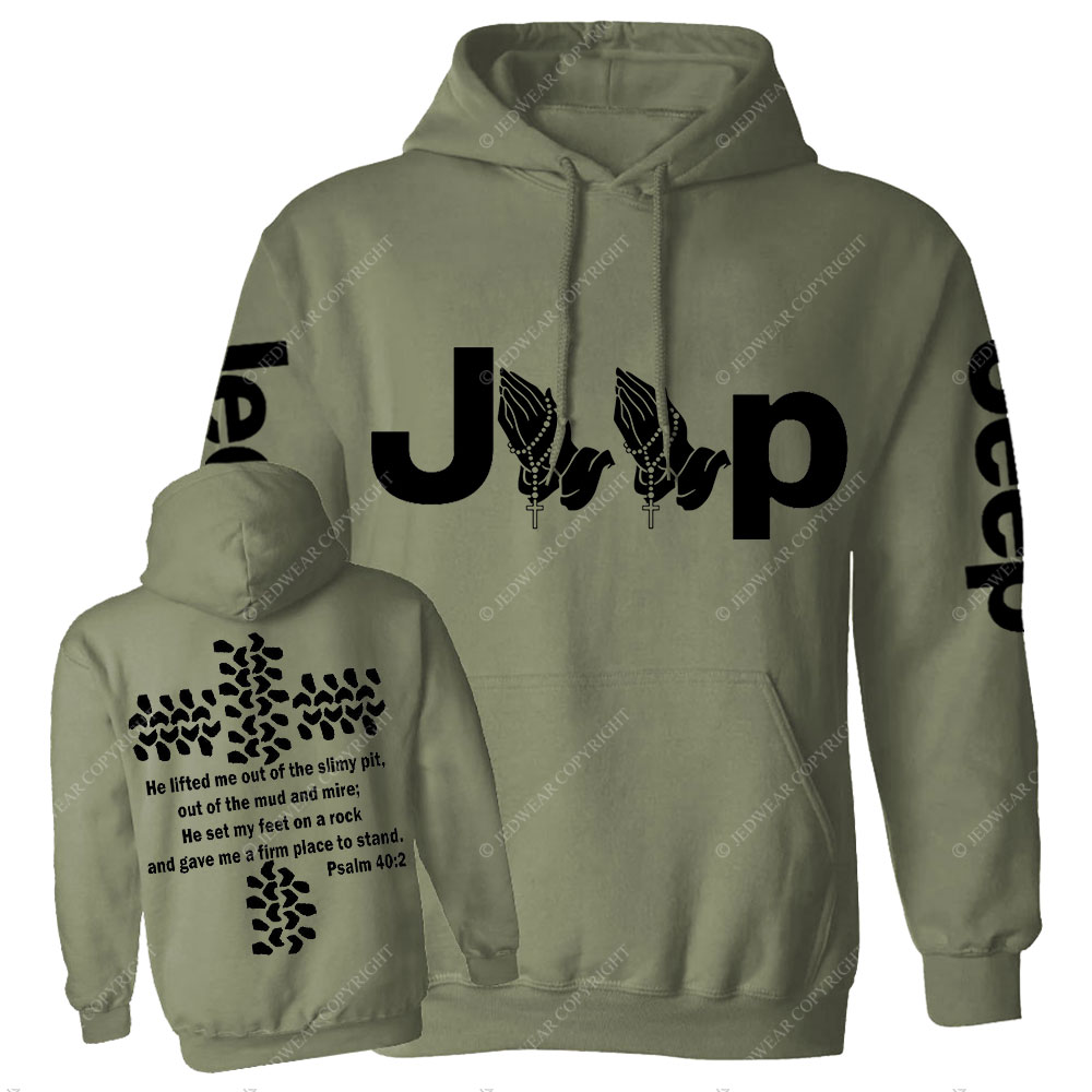 Jp Pray He Lifted Me Out Of the Slimy Pit Casual Hoodie