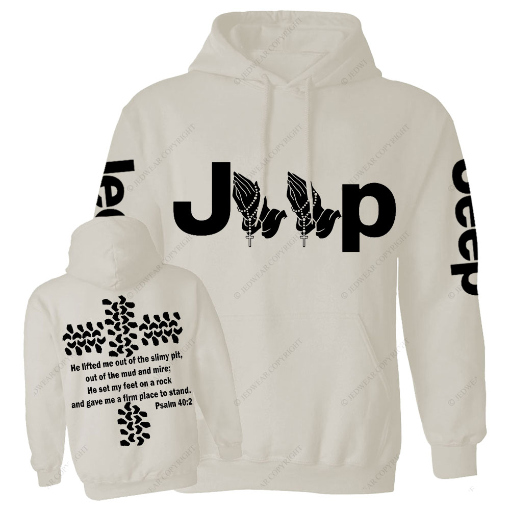 Jp Pray He Lifted Me Out Of the Slimy Pit Casual Hoodie