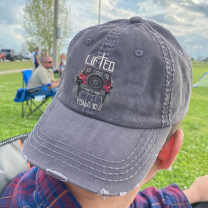 Christian "Lifted" 4x4 Truck Offroad Bible Verse Positive Vibes Jp Baseball Cap