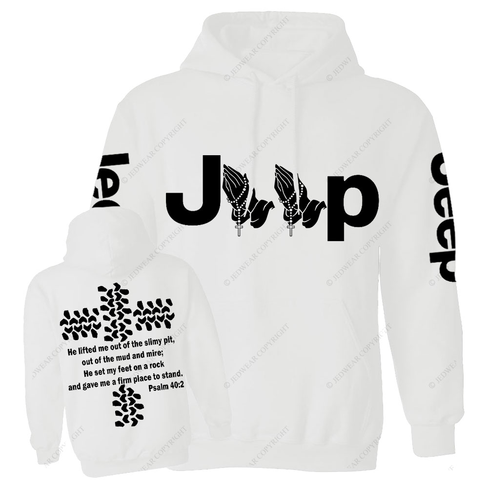 Jp Pray He Lifted Me Out Of the Slimy Pit Casual Hoodie
