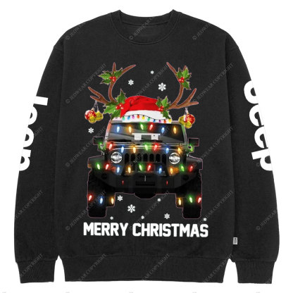 Jp Lovers Christmas Lights Crew Neck Sweatshirt