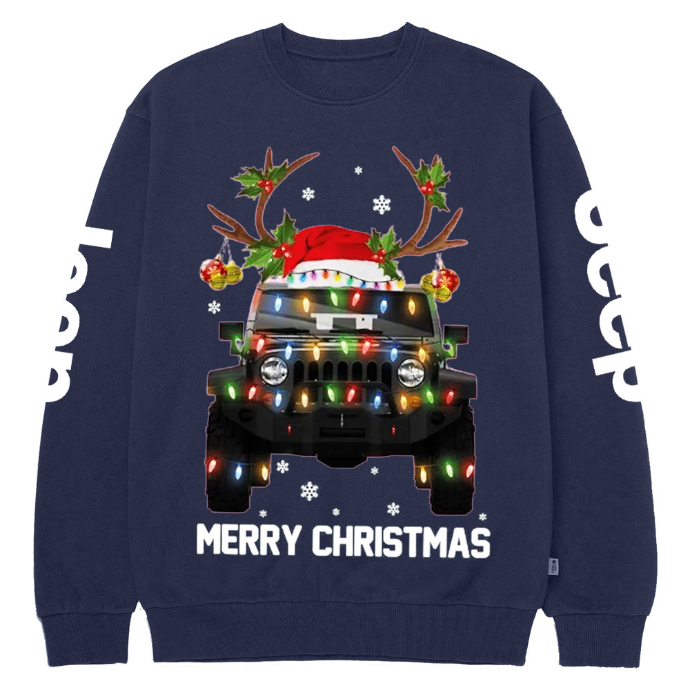 Jp Lovers Christmas Lights Crew Neck Sweatshirt