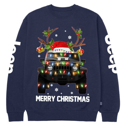 Jp Lovers Christmas Lights Crew Neck Sweatshirt