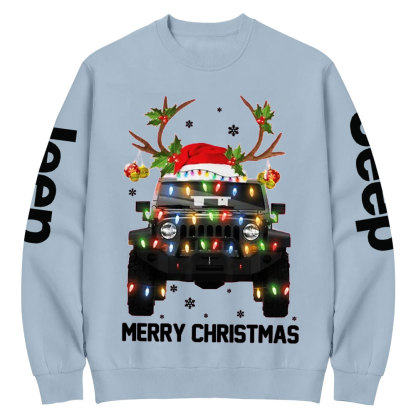 Jp Lovers Christmas Lights Crew Neck Sweatshirt