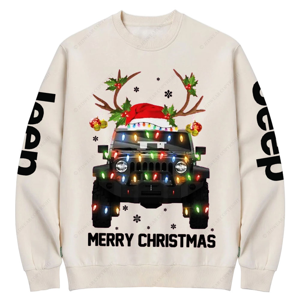 Jp Lovers Christmas Lights Crew Neck Sweatshirt
