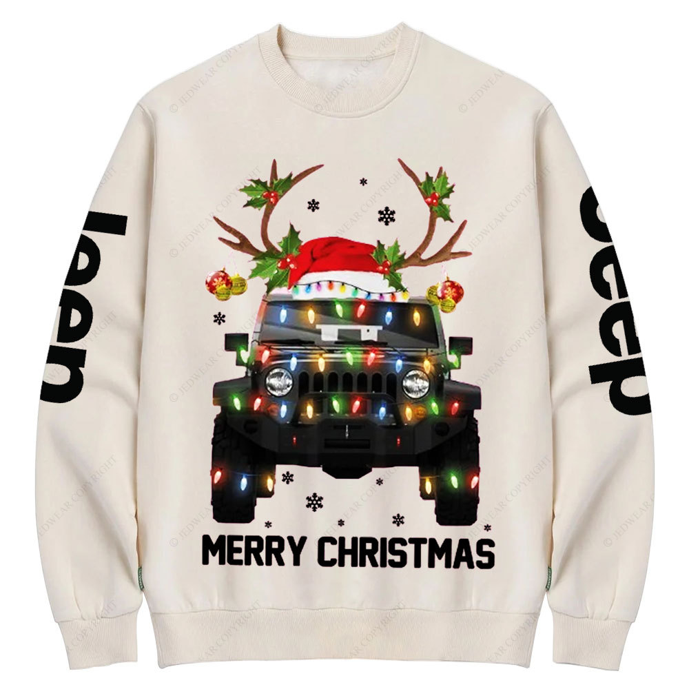 Jp Lovers Christmas Lights Crew Neck Sweatshirt