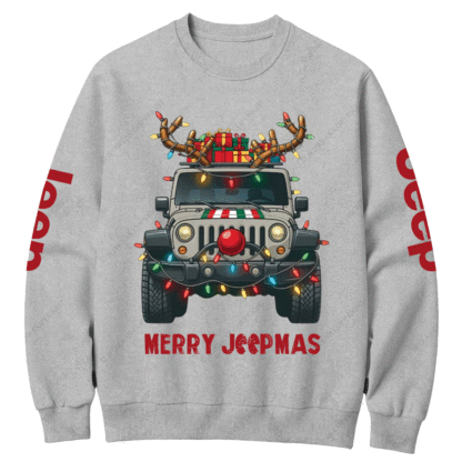 Reindeer Decoration Merry Jpmas Christmas Crew Neck Sweatshirt