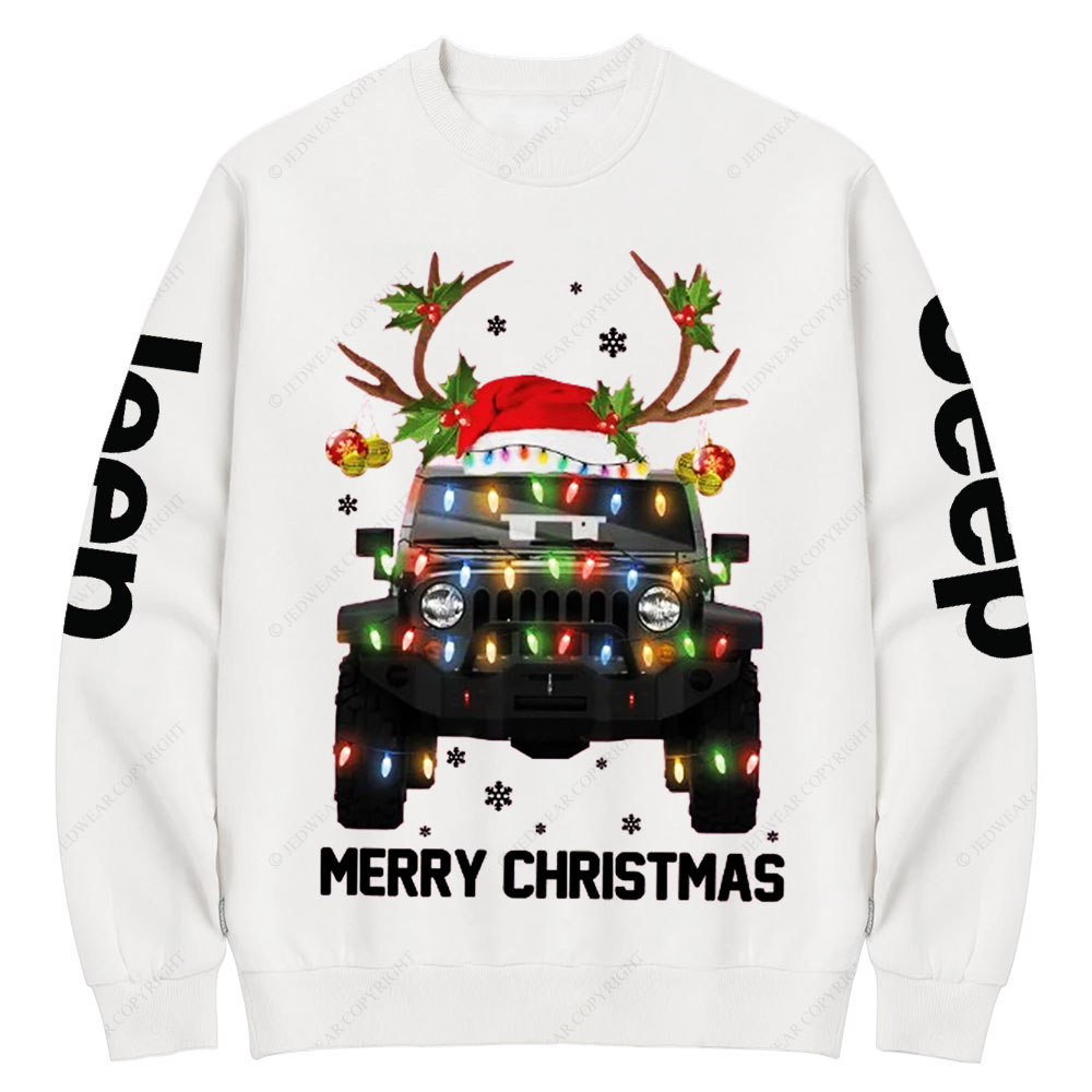 Jp Lovers Christmas Lights Crew Neck Sweatshirt