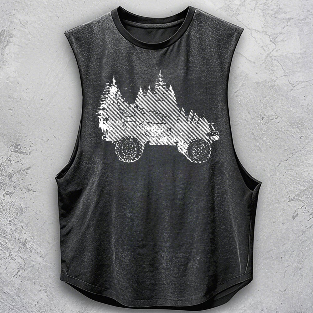 Funny Adventure Distressed Jp Tank