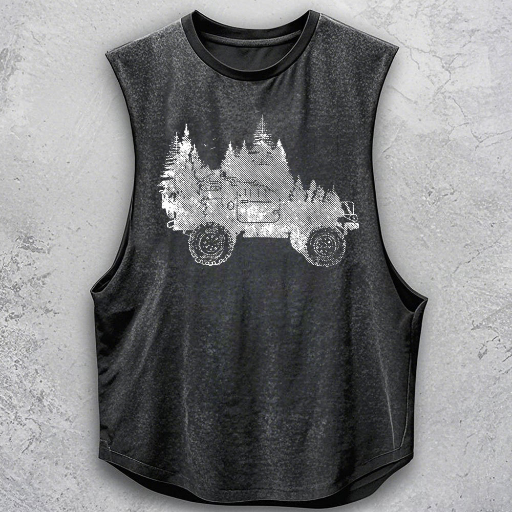 Funny Adventure Distressed Jp Tank