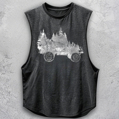 Funny Adventure Distressed Jp Tank