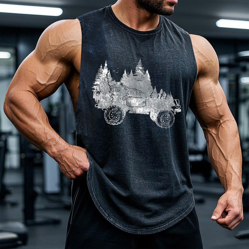 Funny Adventure Distressed Jp Tank