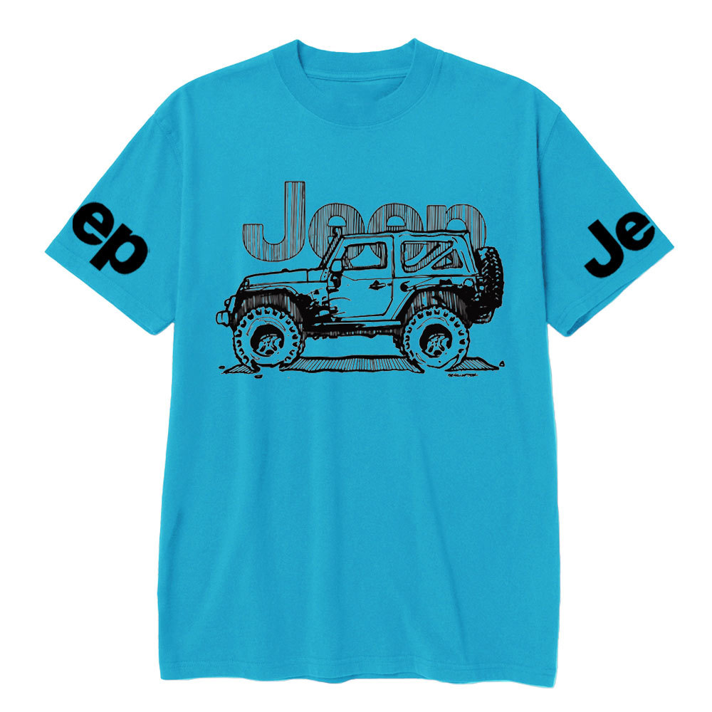 Rubicon Line Drawing Sketch Style Jp Lover T-Shirt