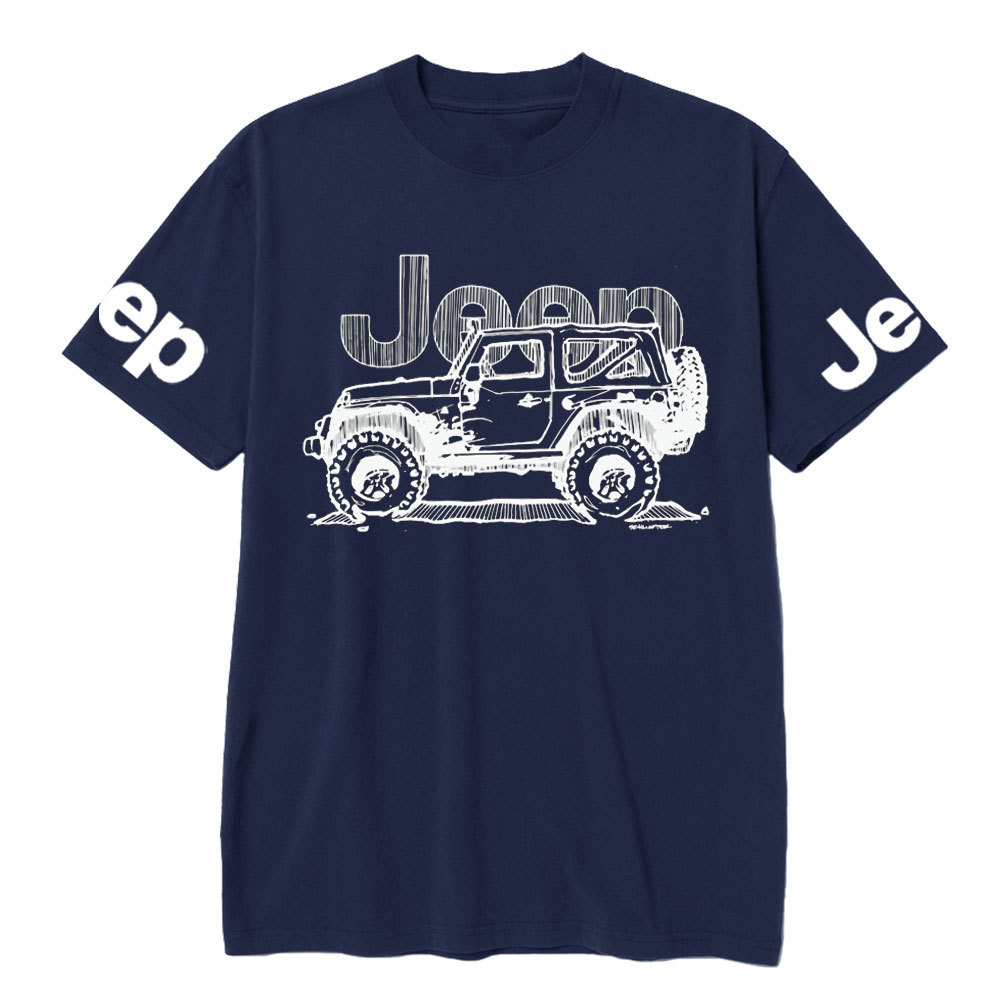 Rubicon Line Drawing Sketch Style Jp Lover T-Shirt