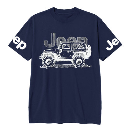 Rubicon Line Drawing Sketch Style Jp Lover T-Shirt