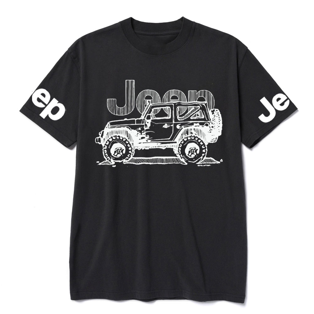 Rubicon Line Drawing Sketch Style Jp Lover T-Shirt