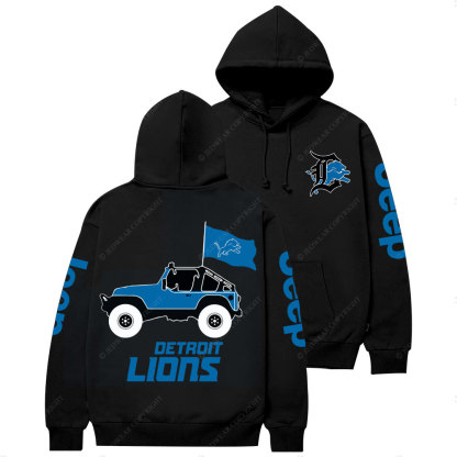 Detroit Lions Football Jp Casual Hoodie