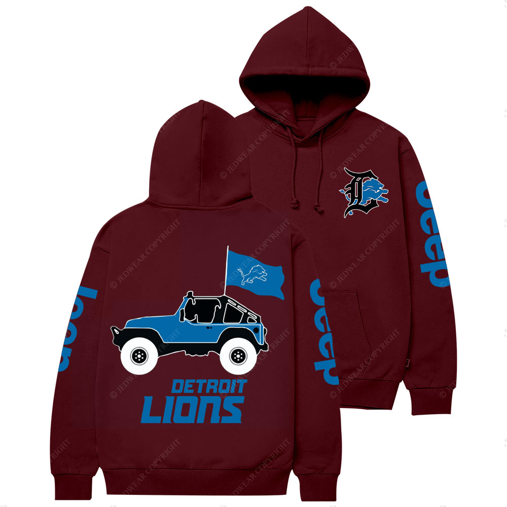 Detroit Lions Football Jp Casual Hoodie