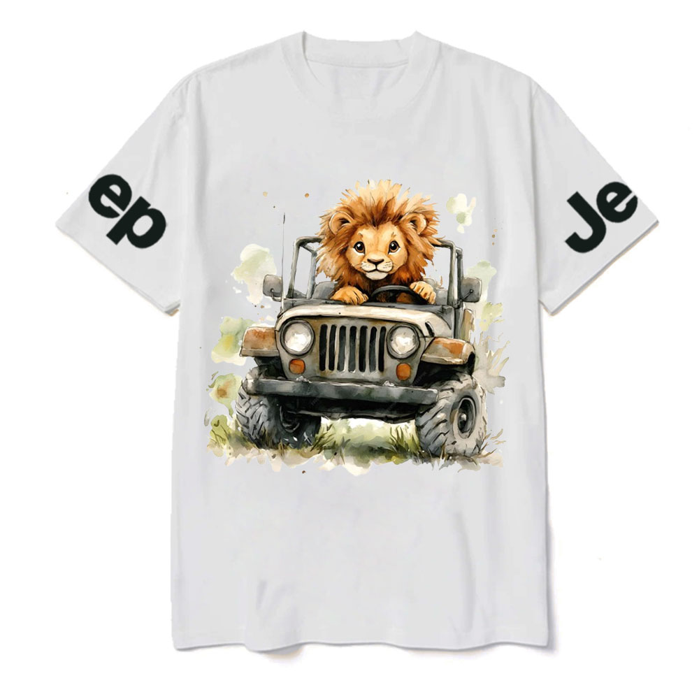 Lion Drives a Jp T-Shirt