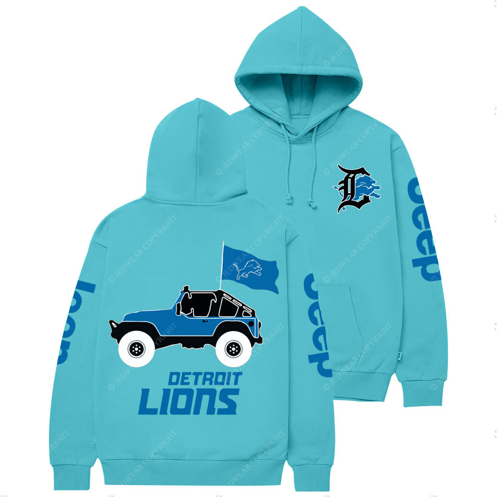 Detroit Lions Football Jp Casual Hoodie