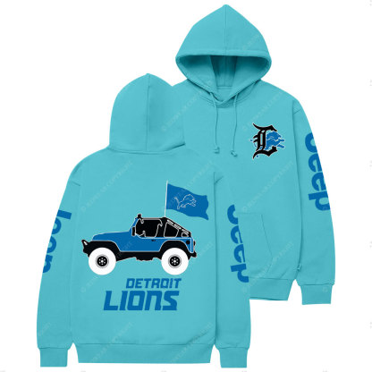 Detroit Lions Football Jp Casual Hoodie