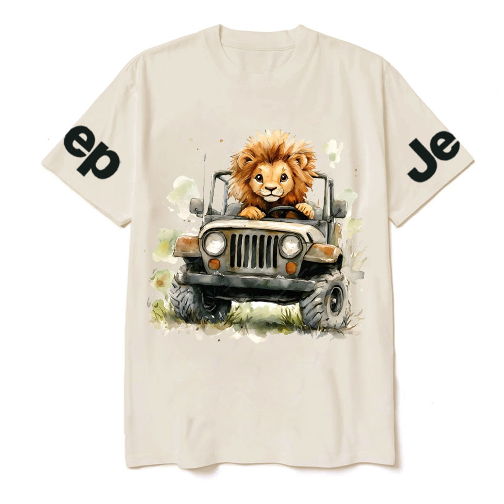 Lion Drives a Jp T-Shirt