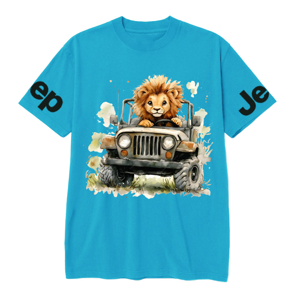 Lion Drives a Jp T-Shirt
