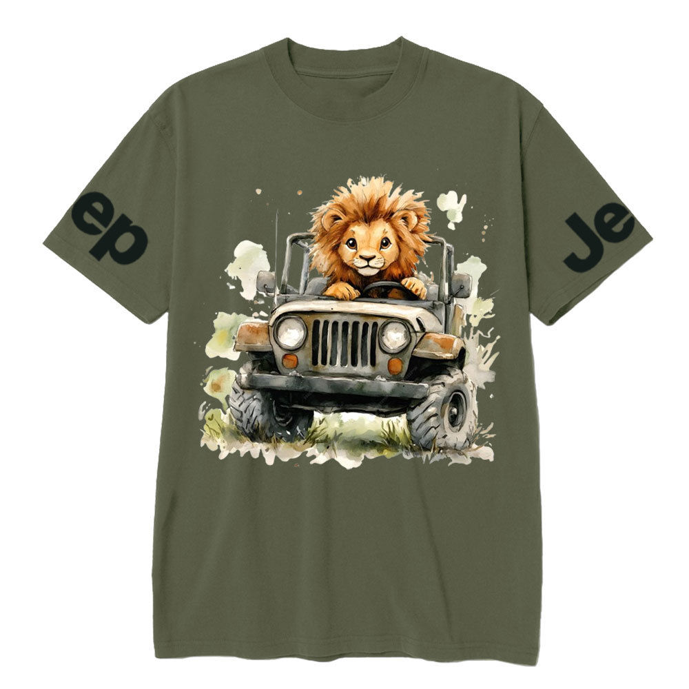 Lion Drives a Jp T-Shirt