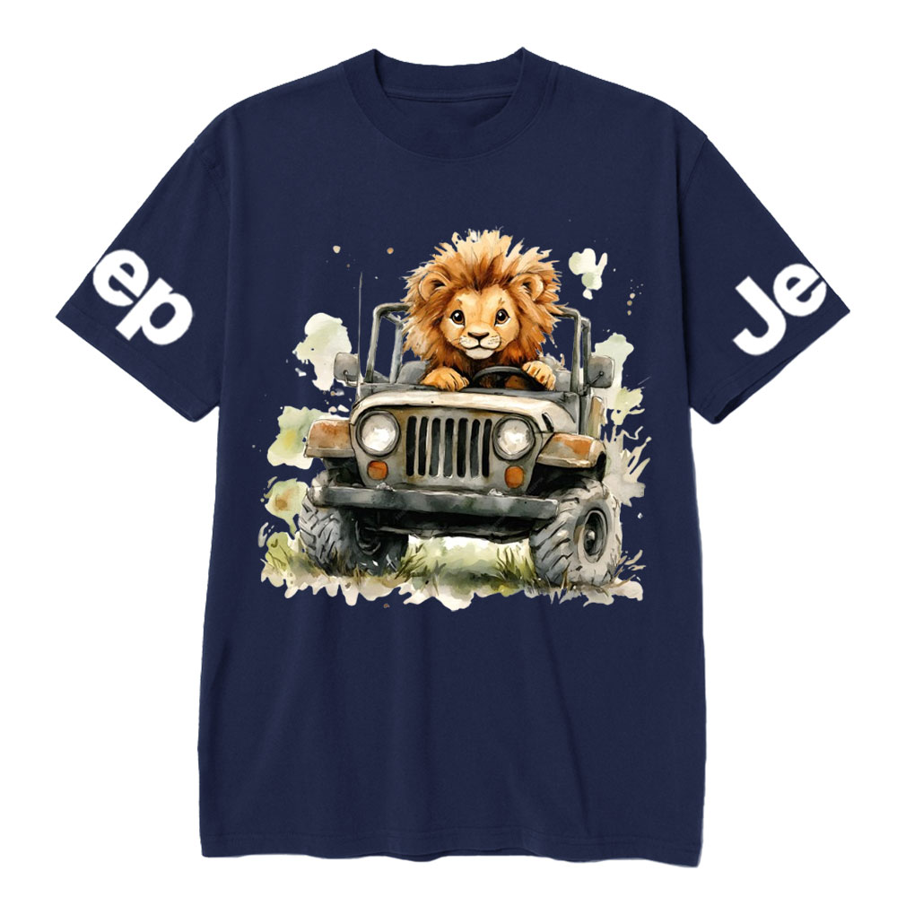 Lion Drives a Jp T-Shirt