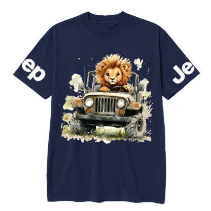 Lion Drives a Jp T-Shirt