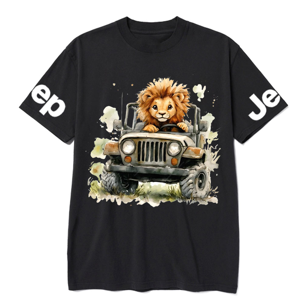 Lion Drives a Jp T-Shirt