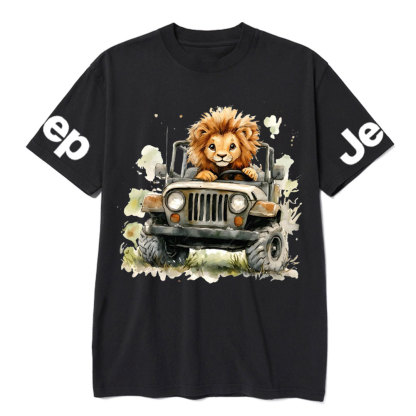 Lion Drives a Jp T-Shirt