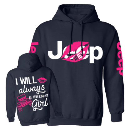 I Will Always Be This Kind of Hot Pink Lip Girl Jp Casual Hoodie