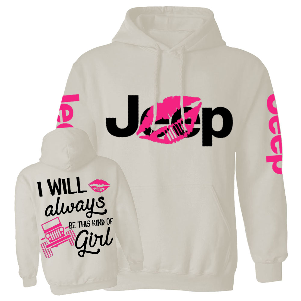 I Will Always Be This Kind of Hot Pink Lip Girl Jp Casual Hoodie