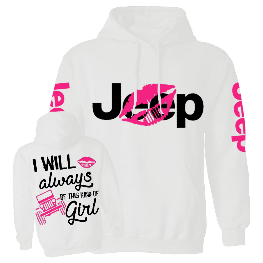 I Will Always Be This Kind of Hot Pink Lip Girl Jp Casual Hoodie