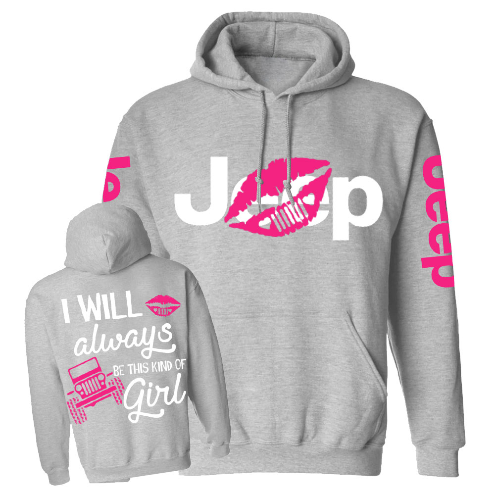 I Will Always Be This Kind of Hot Pink Lip Girl Jp Casual Hoodie