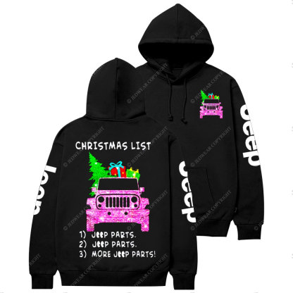 Christmas List 1 Jp Parts 2 Jp Parts 3 More Jp Parts Casual Hoodie