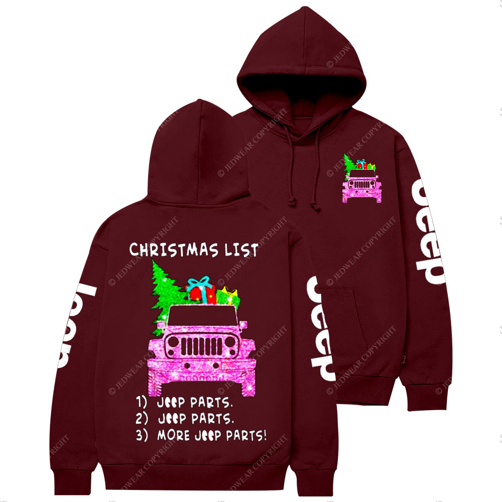 Christmas List 1 Jp Parts 2 Jp Parts 3 More Jp Parts Casual Hoodie