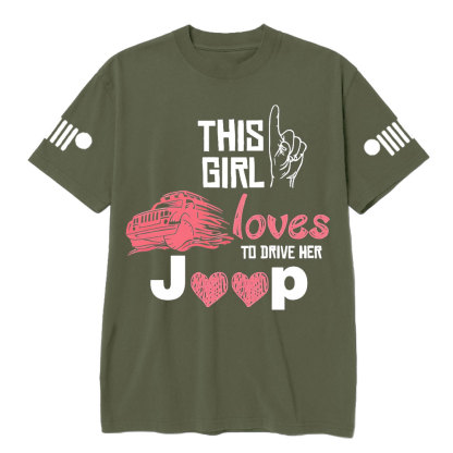 This Girl Loves to Drive Her Jp Pink T-Shirt