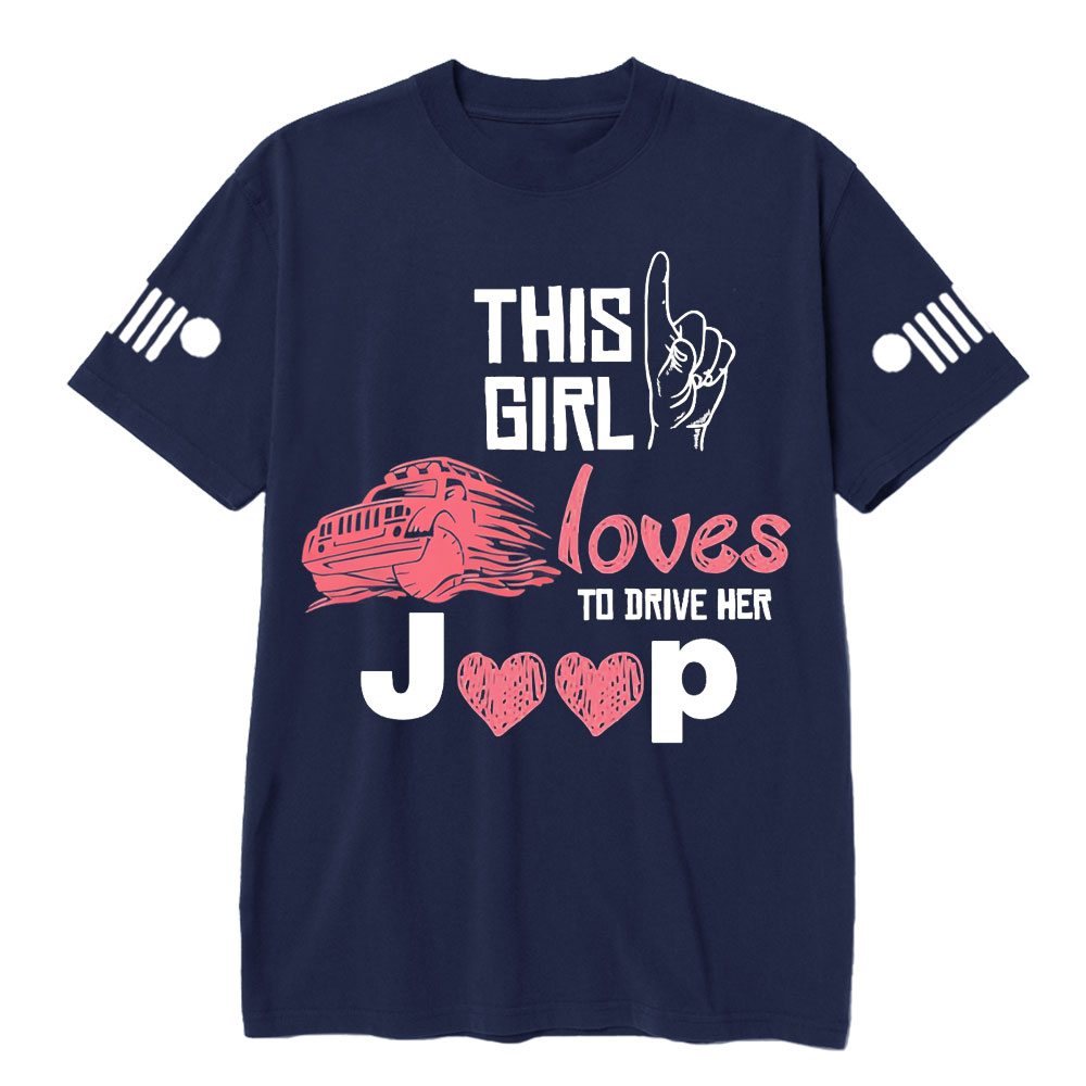 This Girl Loves to Drive Her Jp Pink T-Shirt