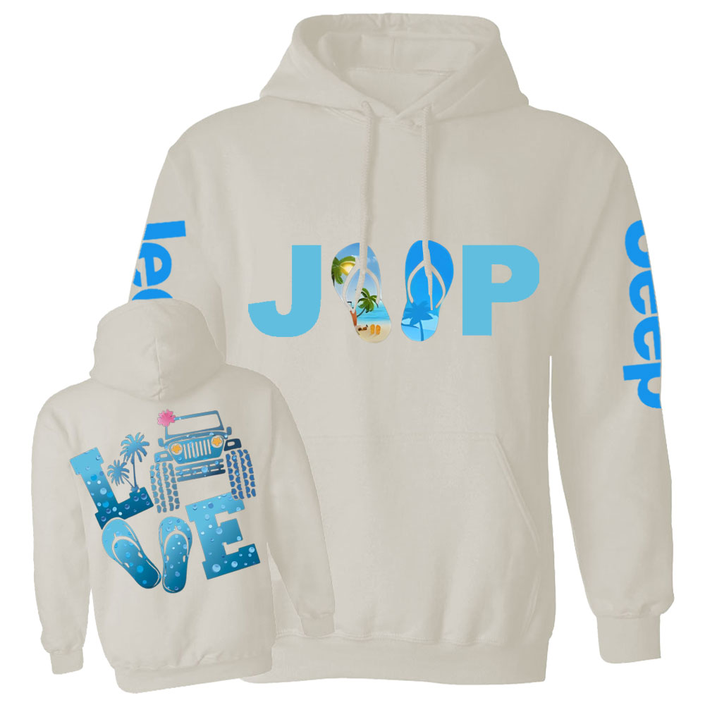 Jp Beach Blue Life Casual Hoodie