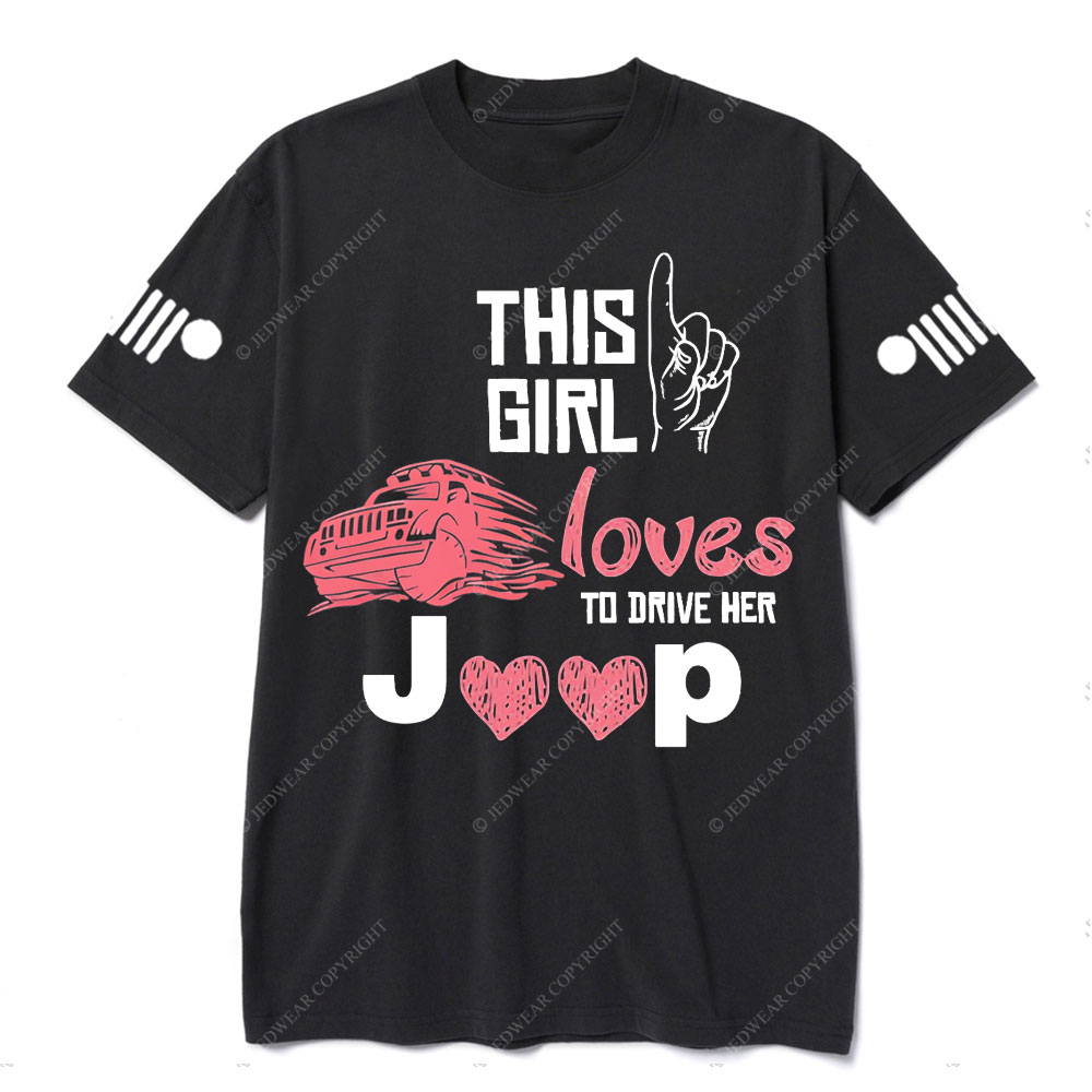 This Girl Loves to Drive Her Jp Pink T-Shirt
