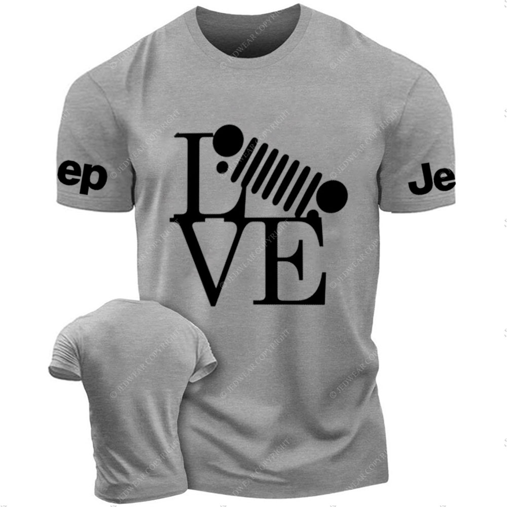Jp Wrangler Grille Love Design T-Shirt