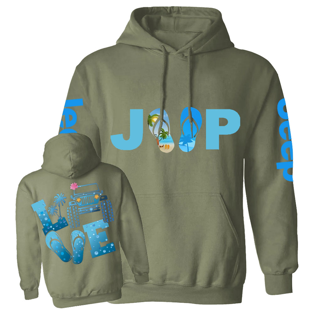 Jp Beach Blue Life Casual Hoodie