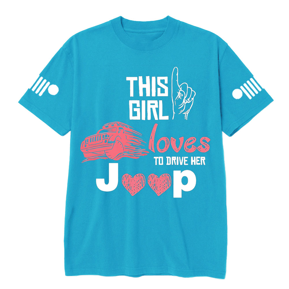 This Girl Loves to Drive Her Jp Pink T-Shirt
