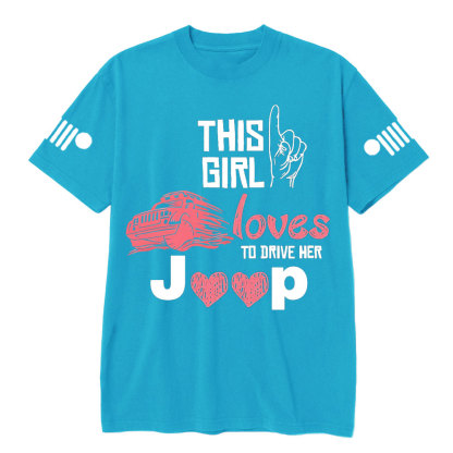 This Girl Loves to Drive Her Jp Pink T-Shirt