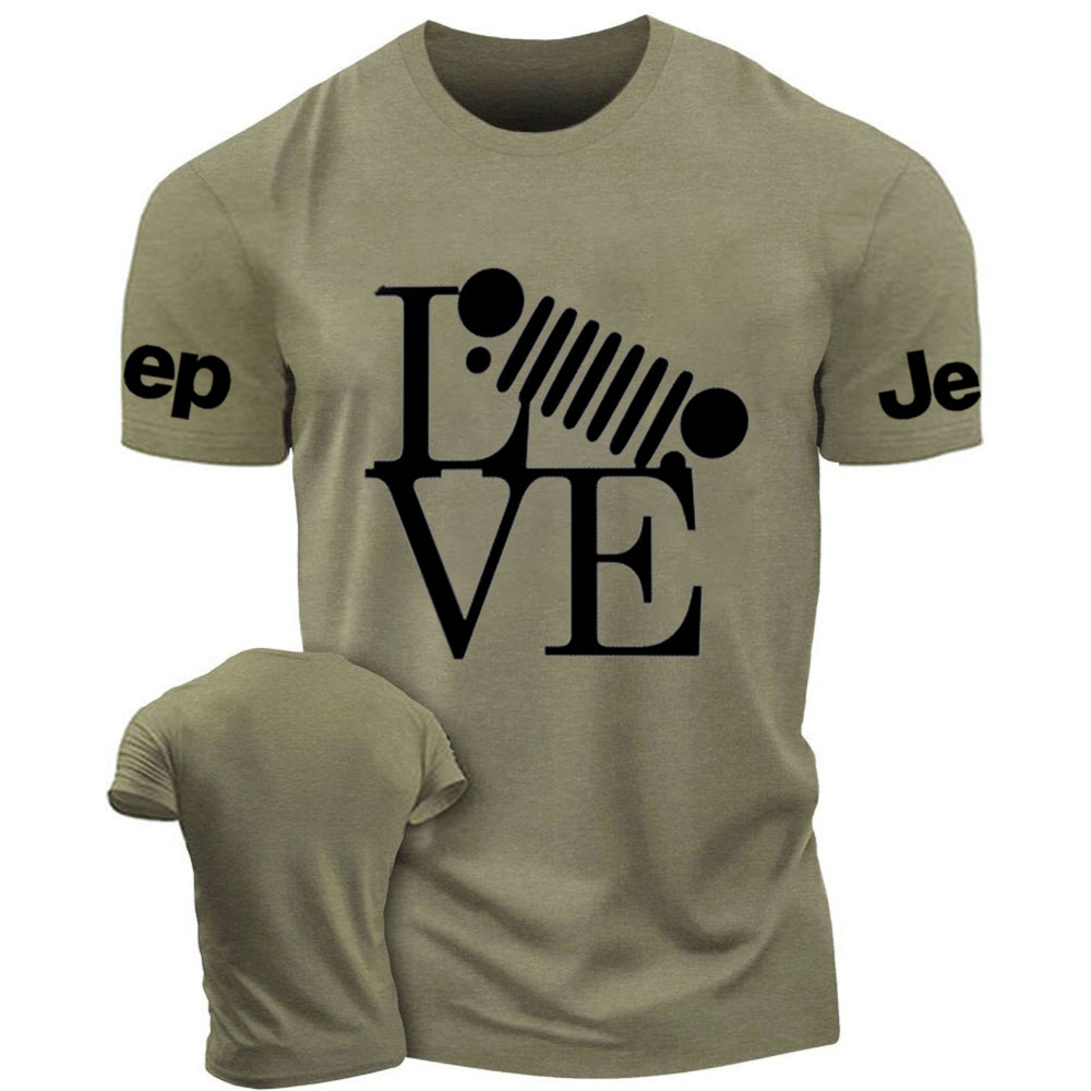 Jp Wrangler Grille Love Design T-Shirt