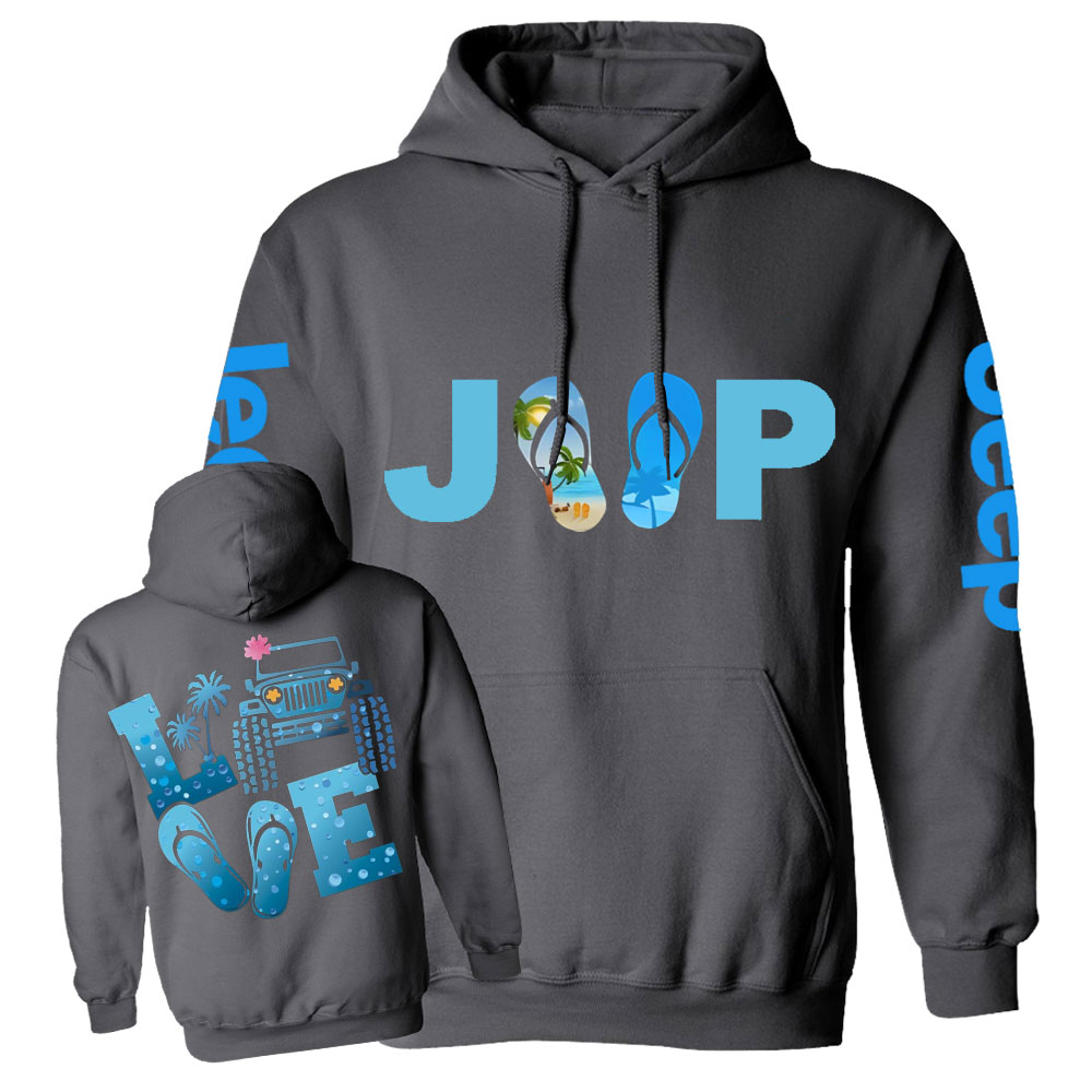 Jp Beach Blue Life Casual Hoodie
